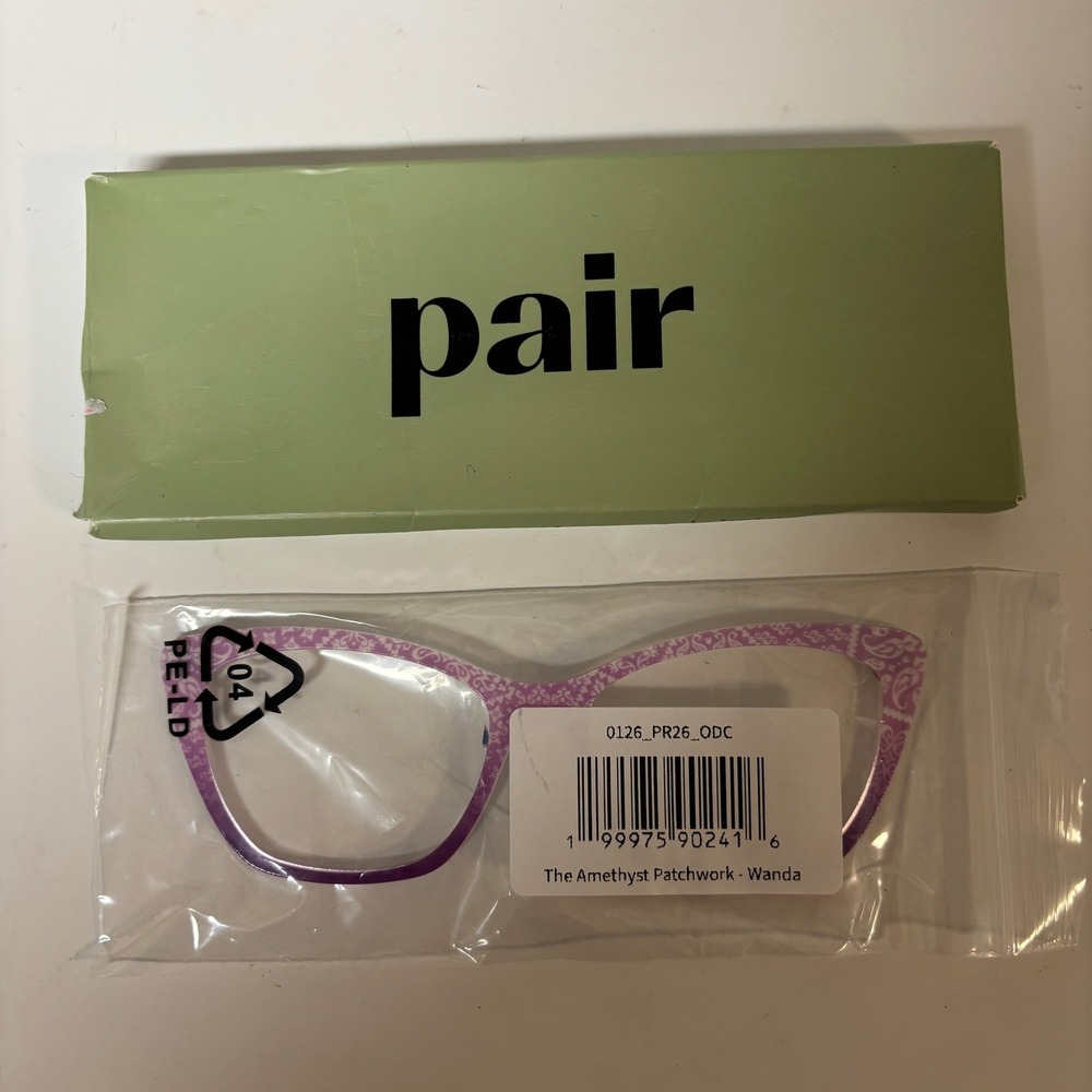 Pair Eyewear The Amethyst Patchwork Wanda Top Frame Purple Paisley 0126_PR26_ODC